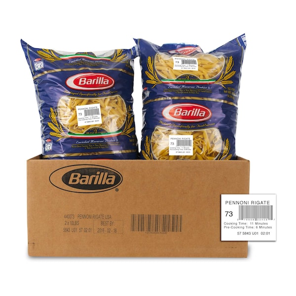 Barilla Pennoni Rigati Bulk Pasta 160 oz. Pack, PK2